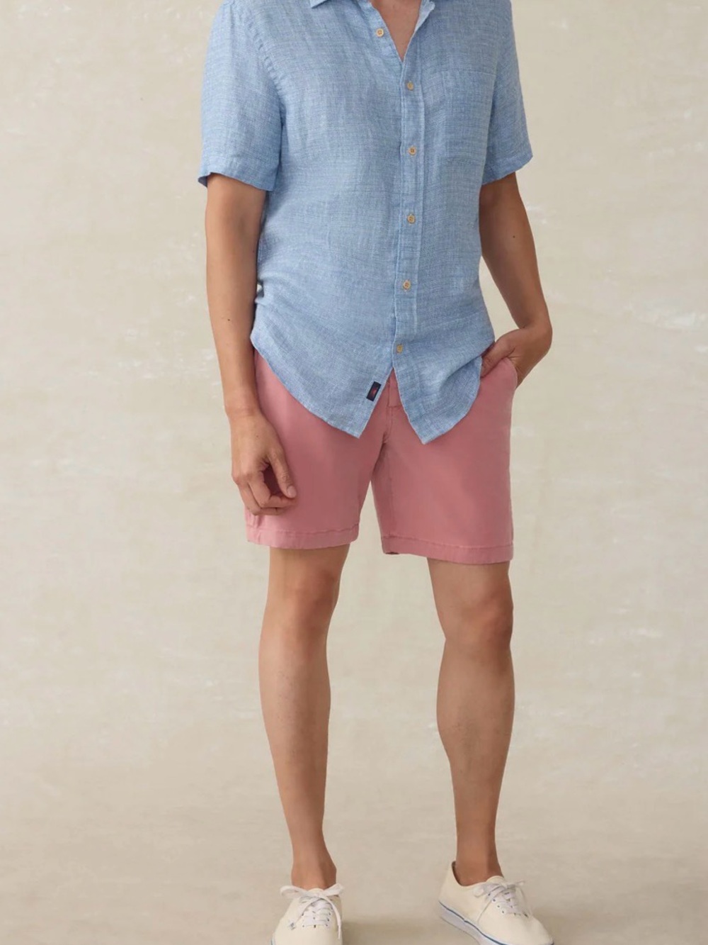 Coastline Chino Short (7") - Faded Flag